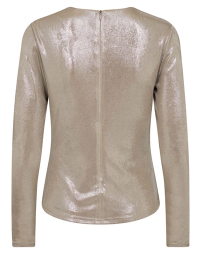 Co'Couture - Margot CC Drape Bluse - Champagne